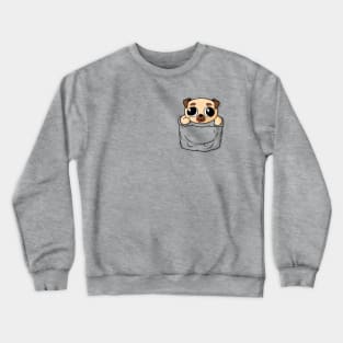 Pocket Pug Puppy Crewneck Sweatshirt